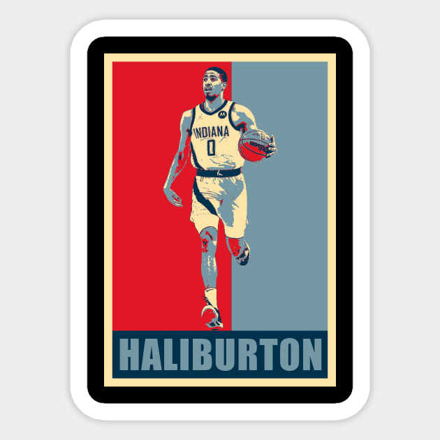 Tyrese Haliburton Hope Sticker by Zimmermanr Liame